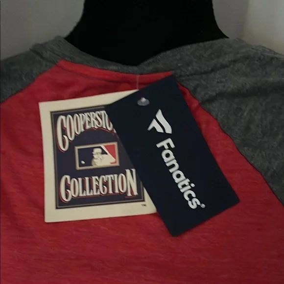 Fanatics Red and Gray Cooperstown Collection Tee - Picture 2 of 5